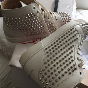 White/Chrome Christian Lounoutin